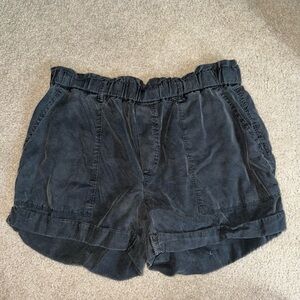Dark charcoal flowy shorts